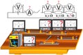 The physical task for studying the topic of Ohm`s laws for an electrical circuit